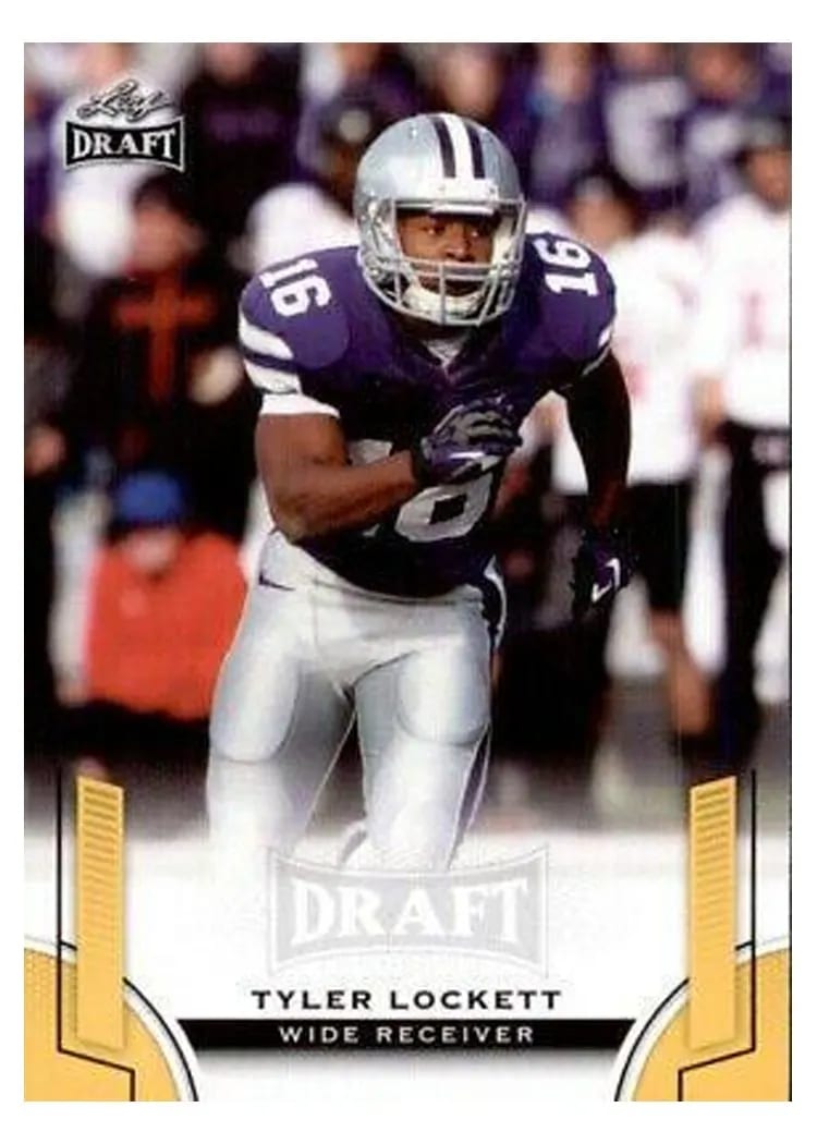 2015 Leaf Draft Tyler Lockett Gold #60 card