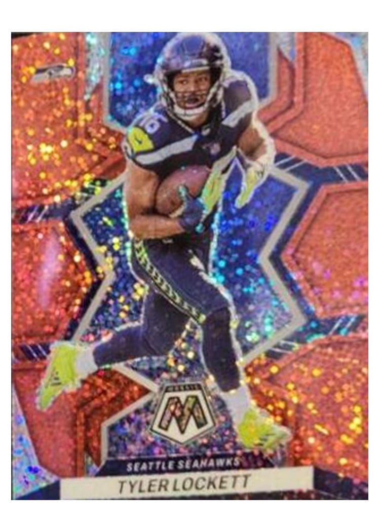 2022 Panini Mosaic Base Set Tyler Lockett Red Sparkle #171 card