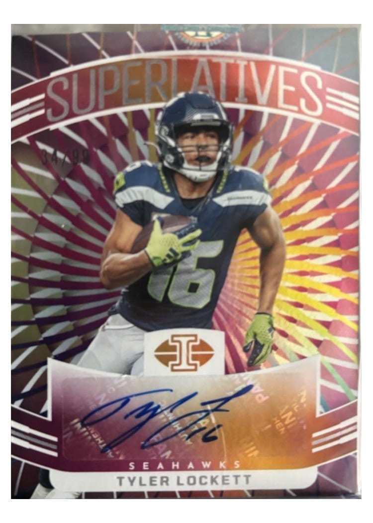 2024 Panini Illusions Superlatives Autographs Tyler Lockett #37 card