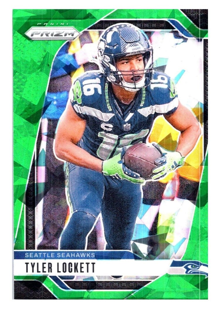 2024 Panini Prizm Base Set Tyler Lockett Green Ice #262 card