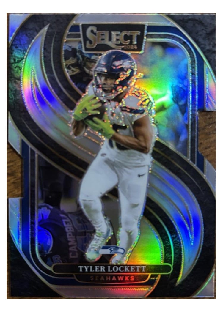 2024 Panini Select Base Set Tyler Lockett Silver Prizm Die-Cut #199 card