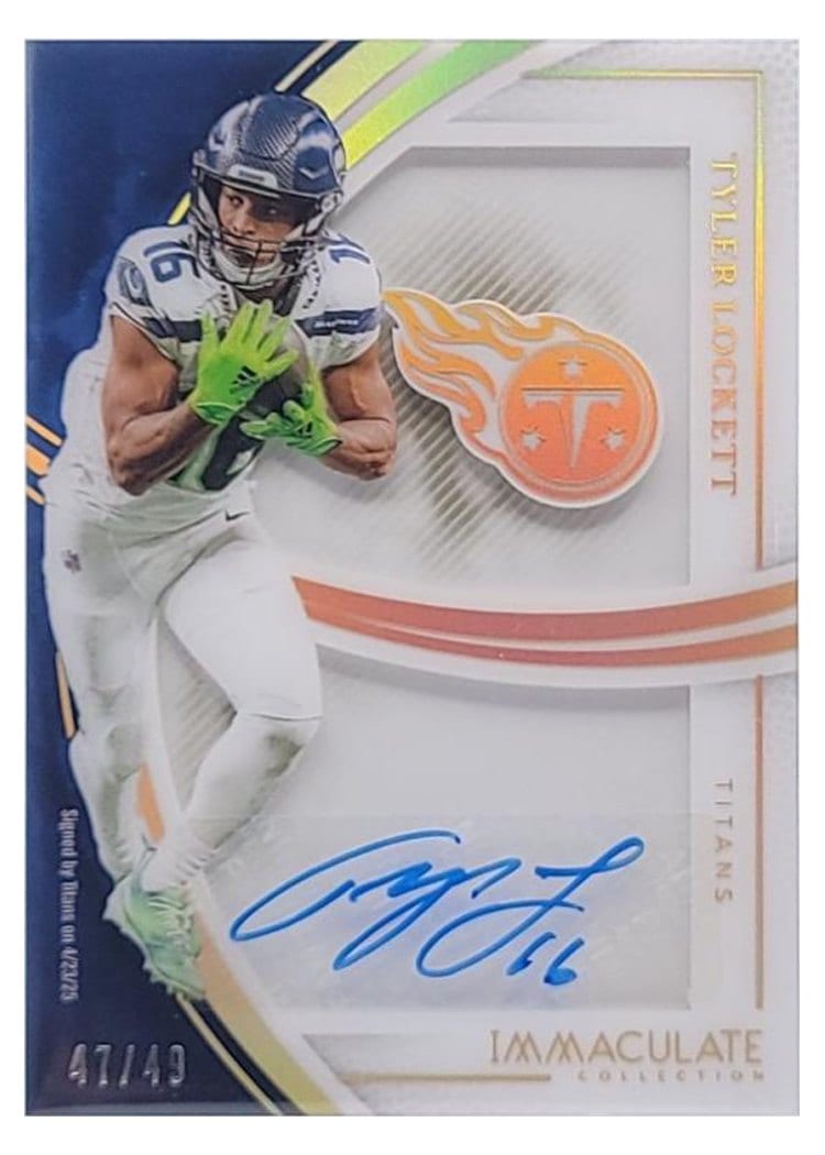 2025 Panini Immaculate Immaculate Shadowbox Signatures Tyler Lockett #5 card