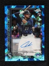 2025 Topps Chrome Sapphire Rookie Autographs Sapphire Tyler Locklear #RA-TL card