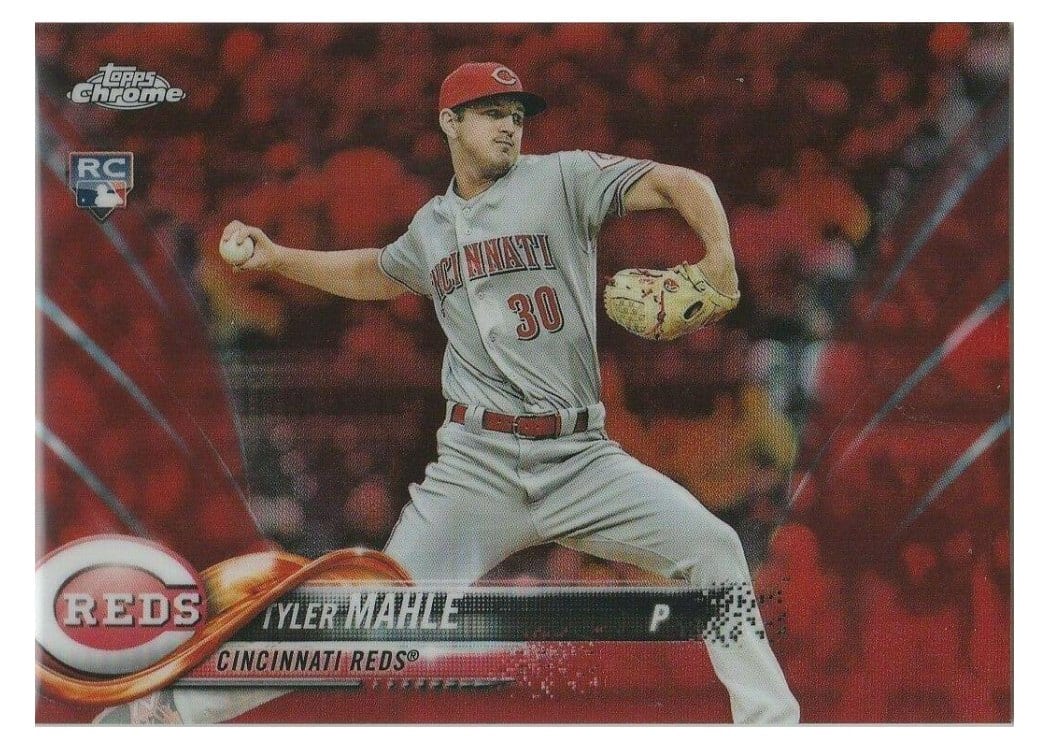 2018 Topps Chrome Base Set Tyler Mahle #12 card