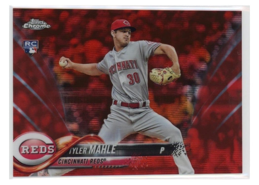 2018 Topps Chrome Base Set Tyler Mahle #12 card