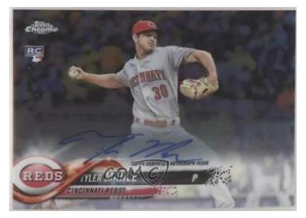 2018 Topps Chrome Rookie Autographs Tyler Mahle #RA-TM card
