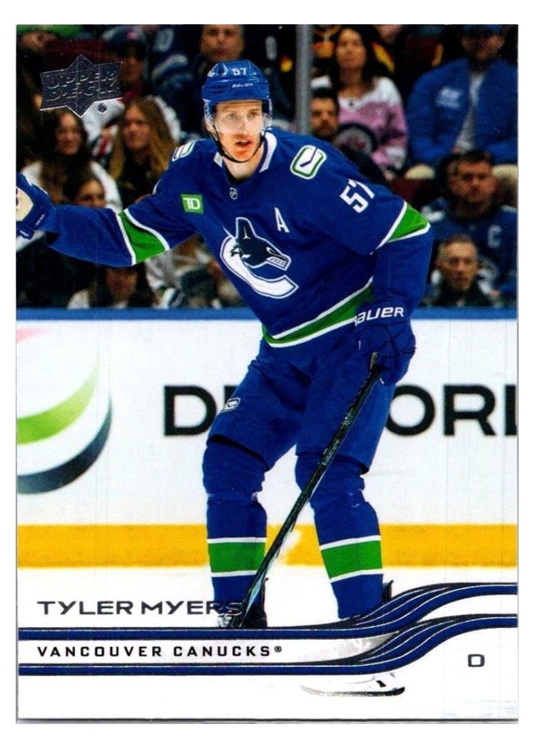 2025-26 Upper Deck Base Set Tyler Myers #180 card