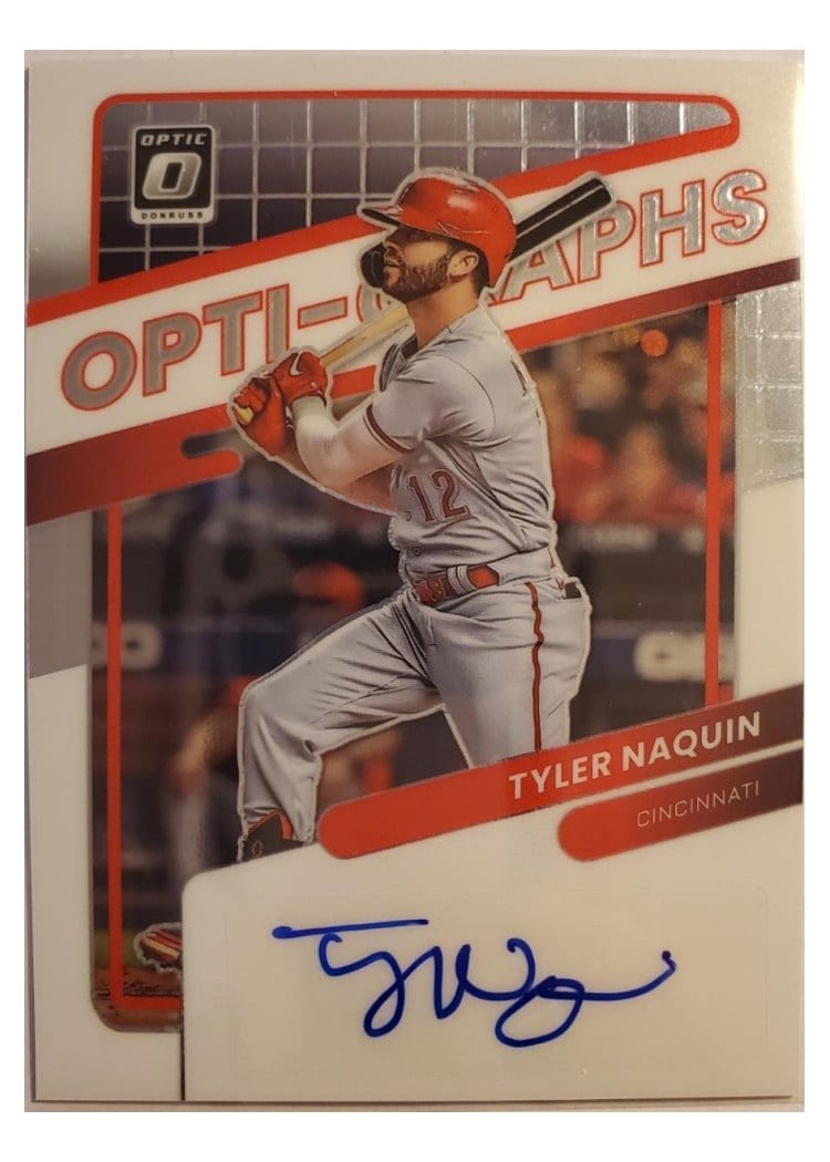 2022 Donruss Optic Optigraphs Tyler Naquin #OG-TN card