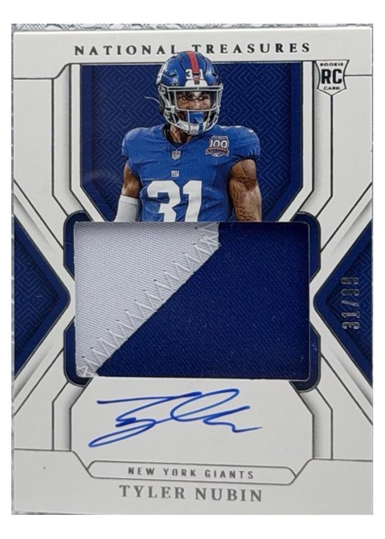 2024 Panini National Treasures Base Set Tyler Nubin #195 card