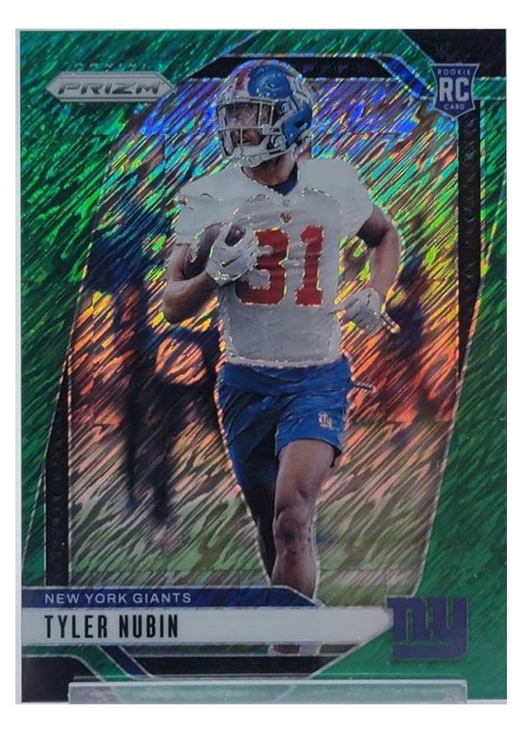 2024 Panini Prizm Base Set Tyler Nubin Green Shimmer #395 card