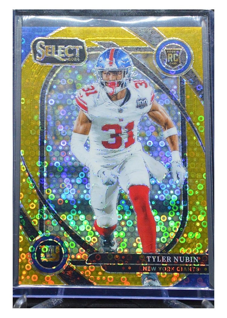 2024 Panini Select Base Set Tyler Nubin Gold Disco Prizm #299 card