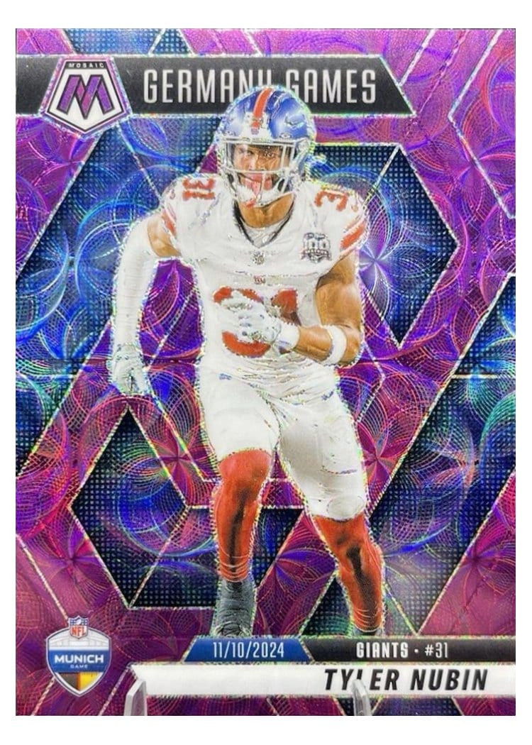 2025 Panini Mosaic Base Set Tyler Nubin #261 card