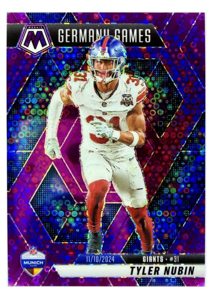2025 Panini Mosaic Base Set Tyler Nubin #261 card