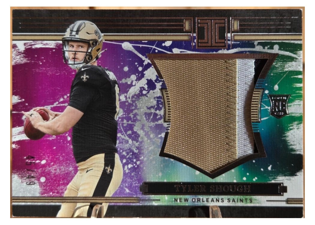 2025 Panini Impeccable RC Logo Patches Tyler Shough #8