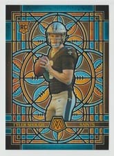 2025 Panini Mosaic Stained Glass Oversized Tyler Shough #18 card