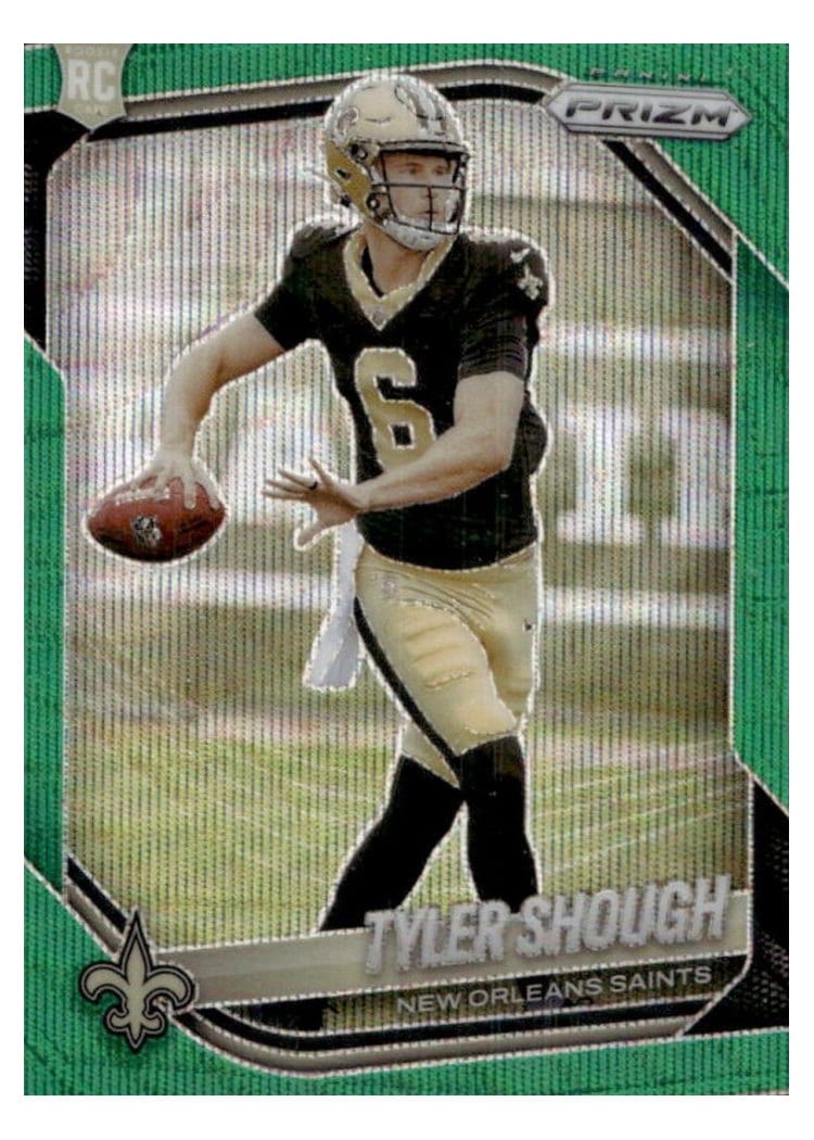 2025 Panini Prizm Base Set Tyler Shough #327 card