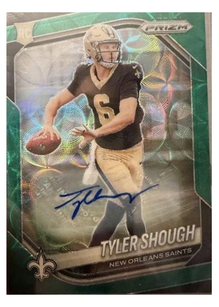 2025 Panini Prizm Base Set Tyler Shough #327 card