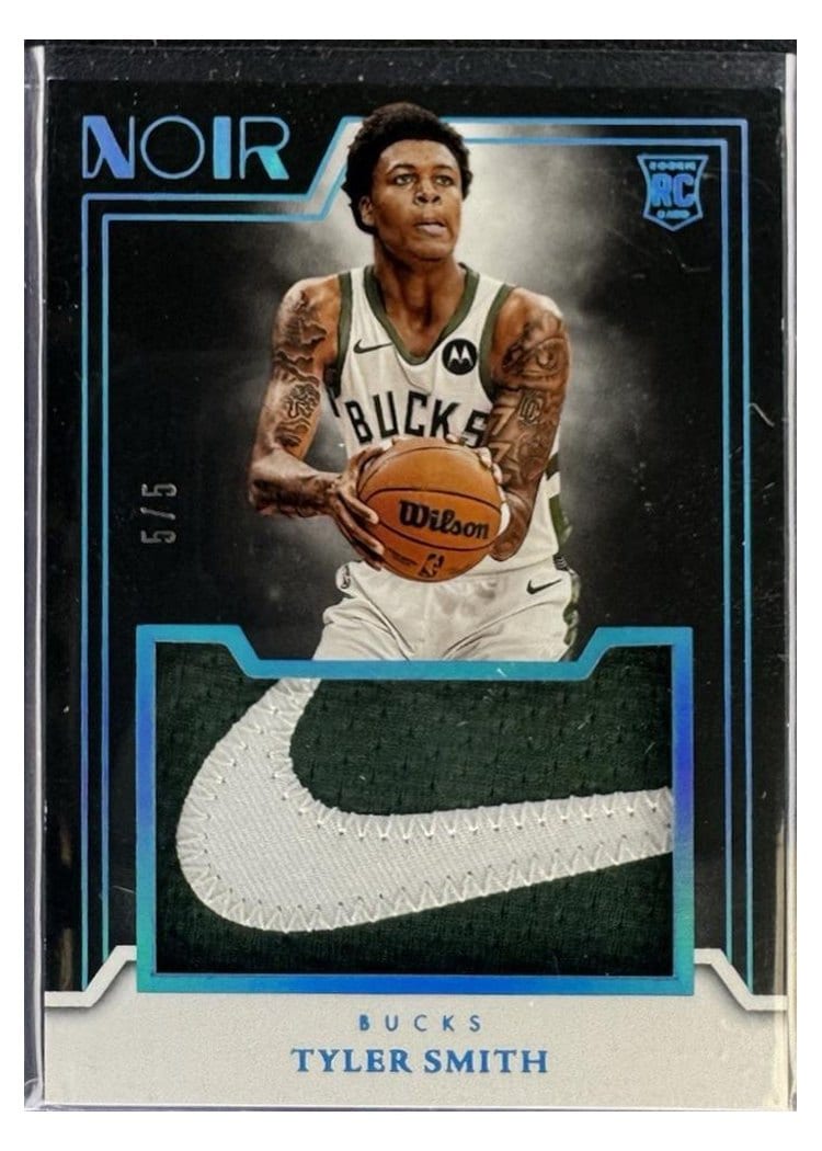 2024-25 Panini Noir Rookie Jumbo Material Set Tyler Smith #13 card