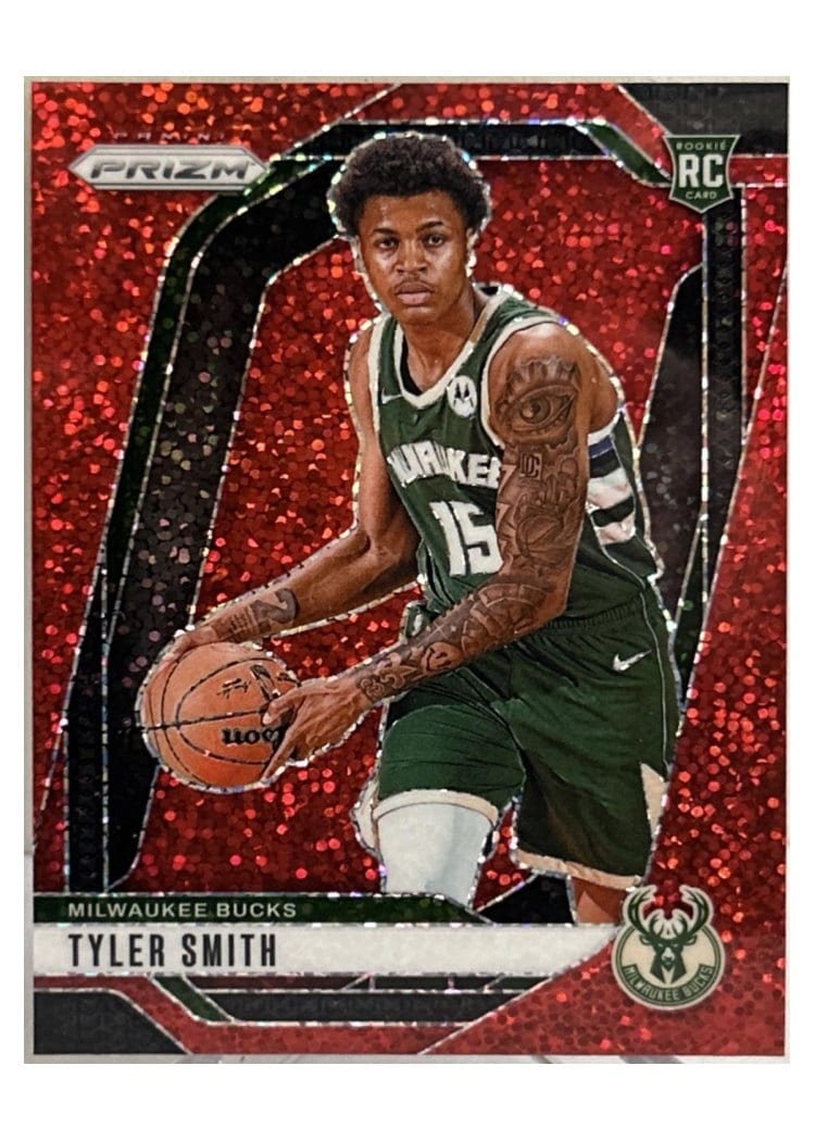 2024-25 Panini Prizm Base Set Tyler Smith Red Sparkle #270 card