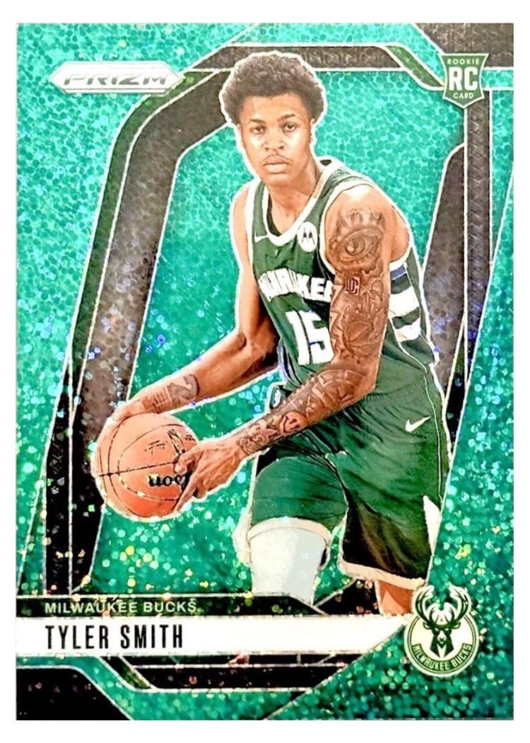 2024-25 Panini Prizm Base Set Tyler Smith Green Sparkle #270 card