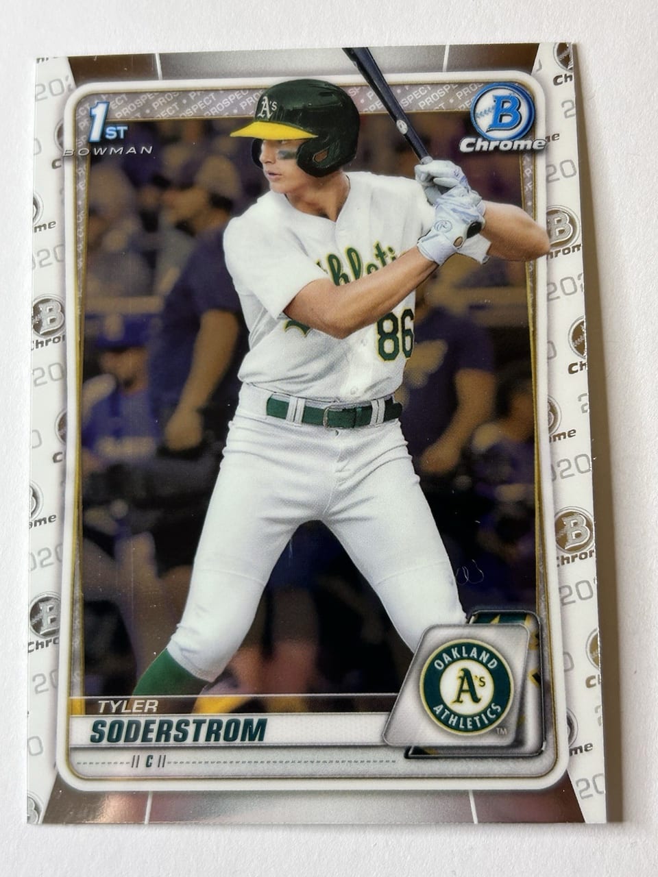 2020 Bowman Draft Chrome Tyler Soderstrom #BD-119 card