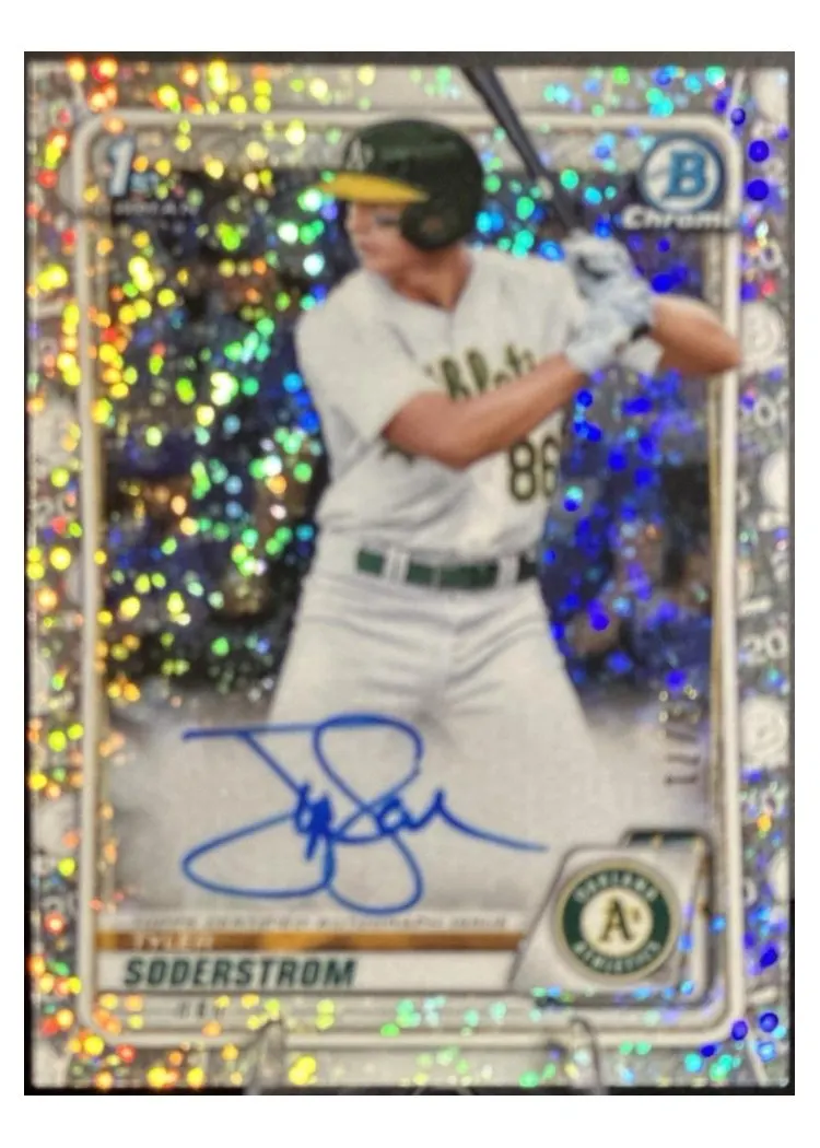 2020 Bowman Draft Picks Chrome Autographs Tyler Soderstrom #CDA-TS card