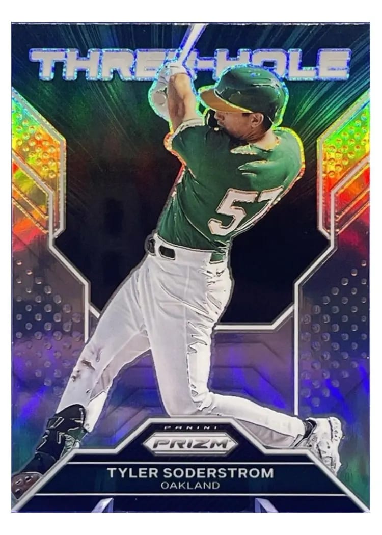 2023 Panini Prizm Three-Hole Tyler Soderstrom Silver Prizm #TH17 card