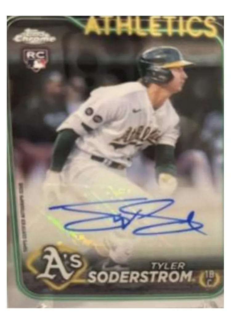 2024 Topps Chrome Update Autographs Tyler Soderstrom #AC-TS card
