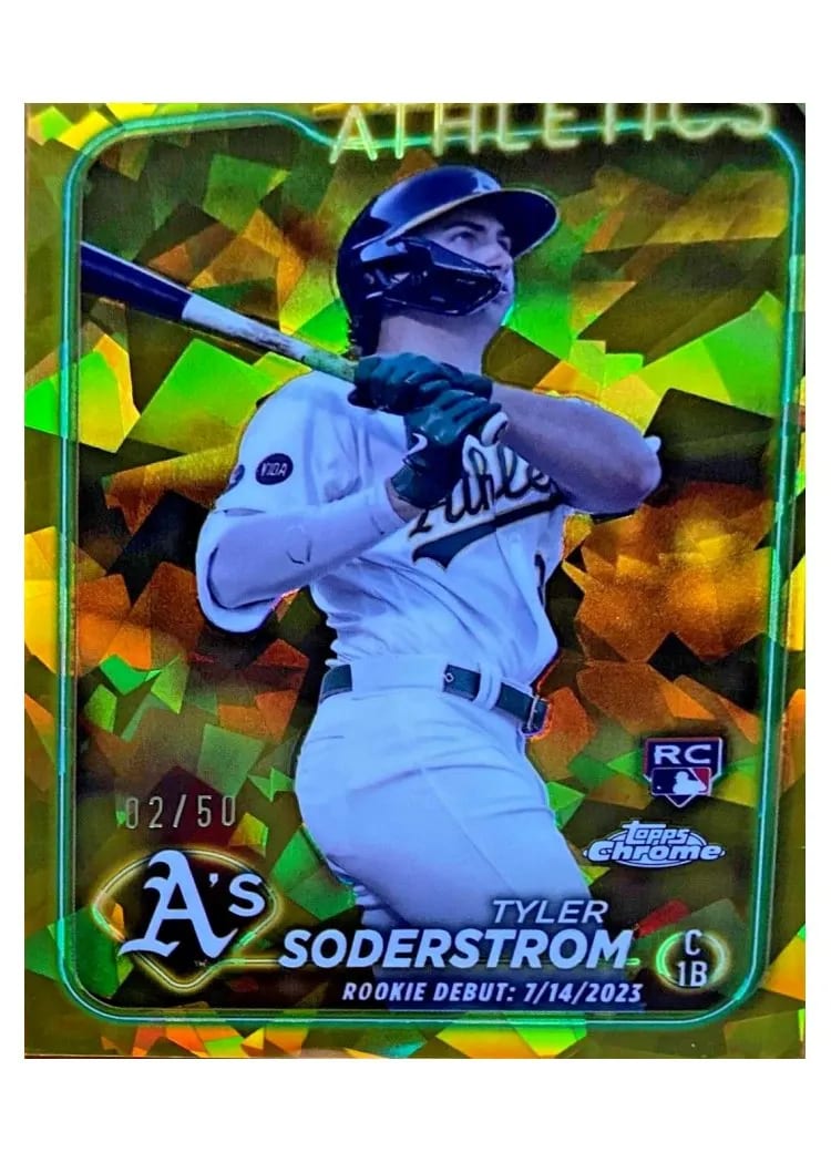 2024 Topps Chrome Update Sapphire Edition Base Set Tyler Soderstrom #USCS116 card
