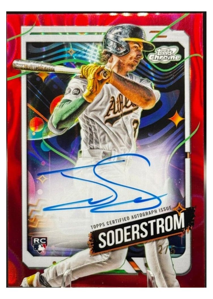 2024 Topps Cosmic Chrome Autographs Tyler Soderstrom #CCA-TS card
