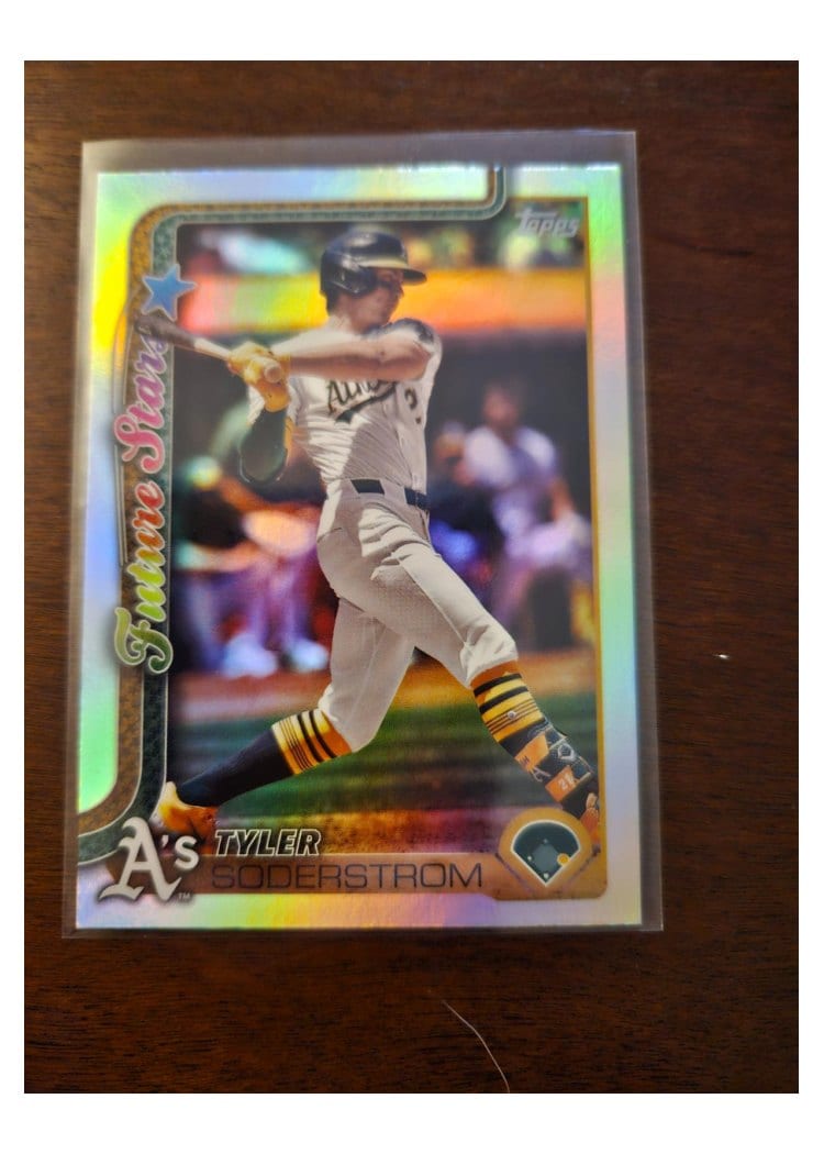 2025 Topps Base Set Tyler Soderstrom Rainbow Foil #72 card