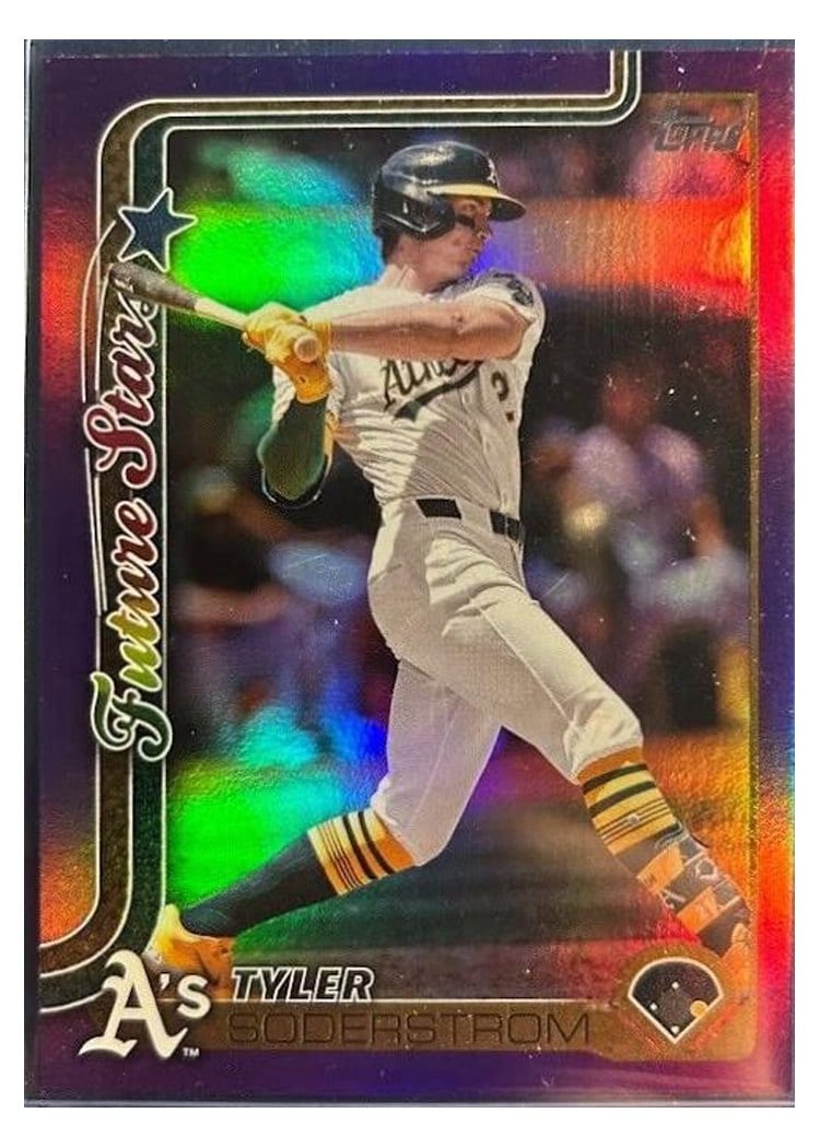 2025 Topps Base Set Tyler Soderstrom Purple Foil #72 card