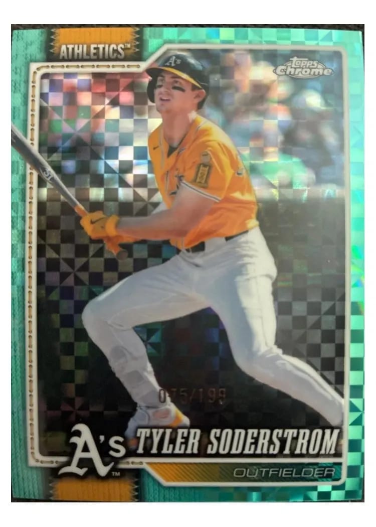 2026 Topps Chrome LogoFractor Tyler Soderstrom #211 card