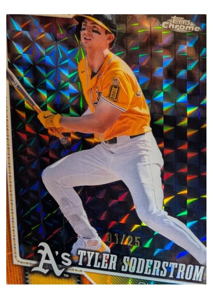 2026 Topps Chrome LogoFractor Tyler Soderstrom #211 card