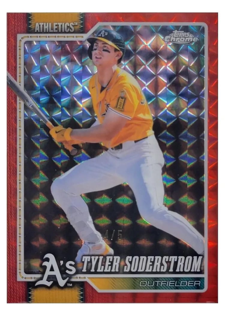 2026 Topps Chrome LogoFractor Tyler Soderstrom #211 card