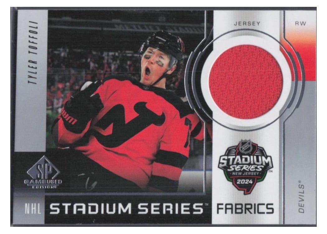 2024-25 SP Game Used 2024 Stadium Series Fabrics Tyler Toffoli #GSF-14 card