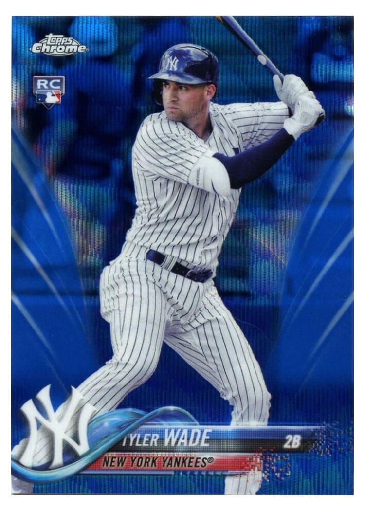 2018 Topps Chrome Base Set Tyler Wade #32 card