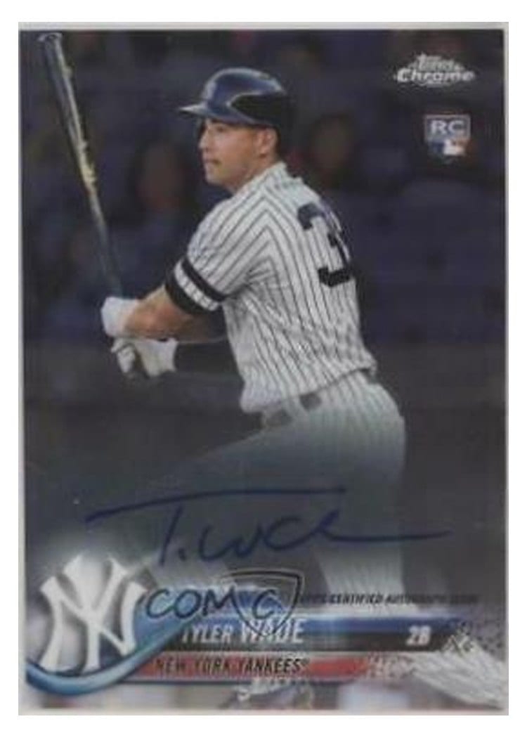 2018 Topps Chrome Rookie Autographs Tyler Wade #RA-TW card