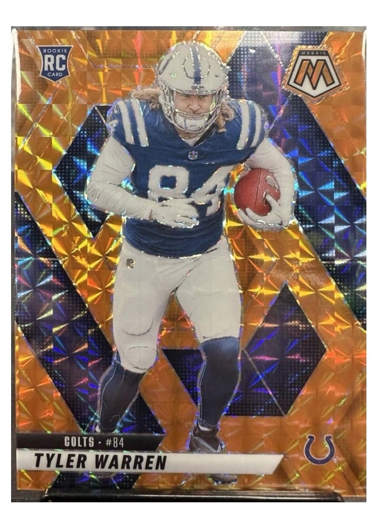 2025 Panini Mosaic Base Set Tyler Warren Orange #354 card