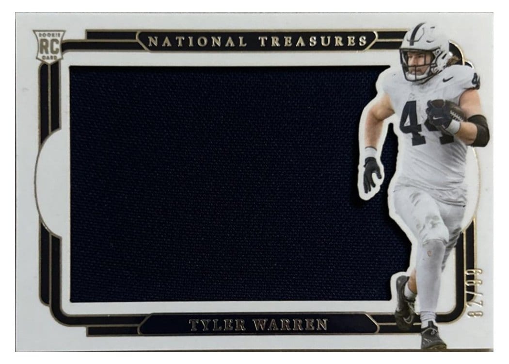 2025 Panini National Treasures Collegiate Rookie Silhouettes Tyler Warren #13
