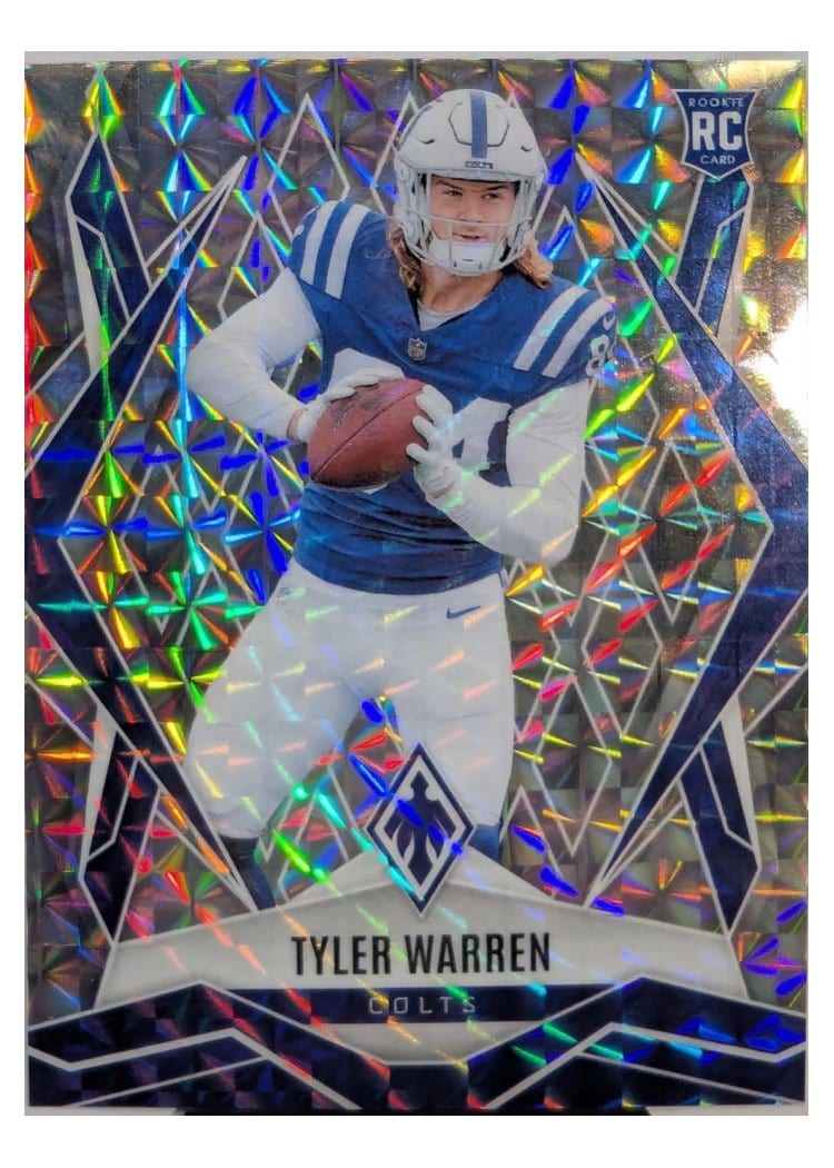 2025 Panini Phoenix Base Set Tyler Warren Silver Pyramids #185 card