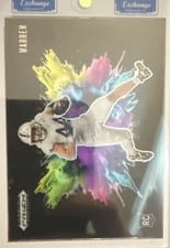2025 Panini Prizm Draft Picks Black Color Blast Tyler Warren #22 card