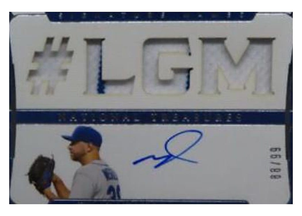 2022 Panini National Treasures Signature Names Tylor Megill #SN-TM card