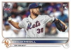 2022 Topps UK Edition Base Set Tylor Megill #208 card
