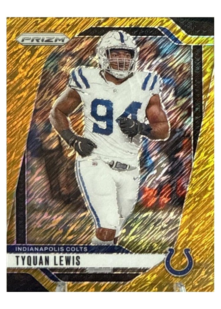 2024 Panini Prizm Base Set Tyquan Lewis Gold Shimmer #125