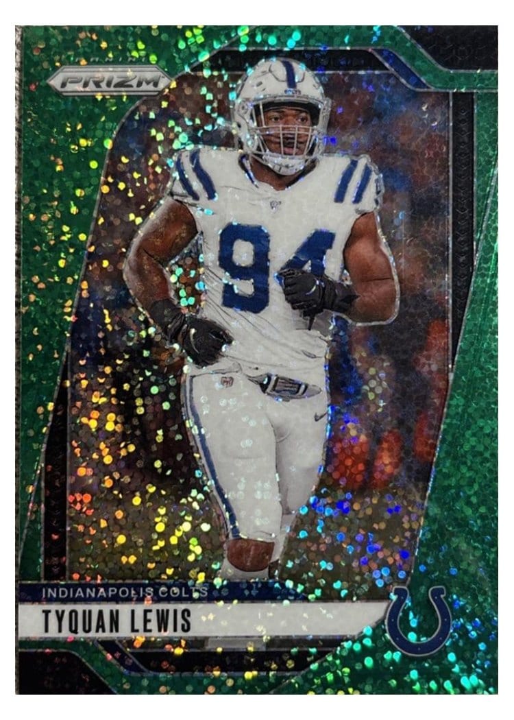 2024 Panini Prizm Base Set Tyquan Lewis Green Sparkle #125