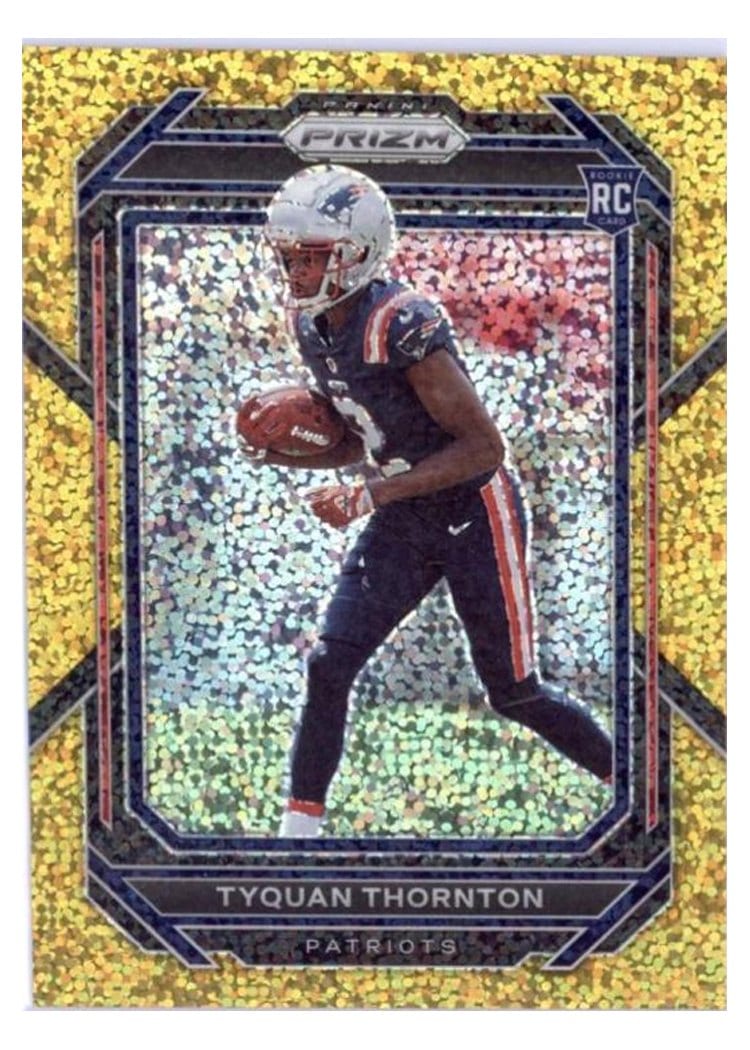 2022 Panini Prizm Base Set Tyquan Thornton Gold Sparkle #328 card