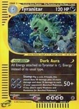2002 Expedition Base Set Tyranitar #29 card
