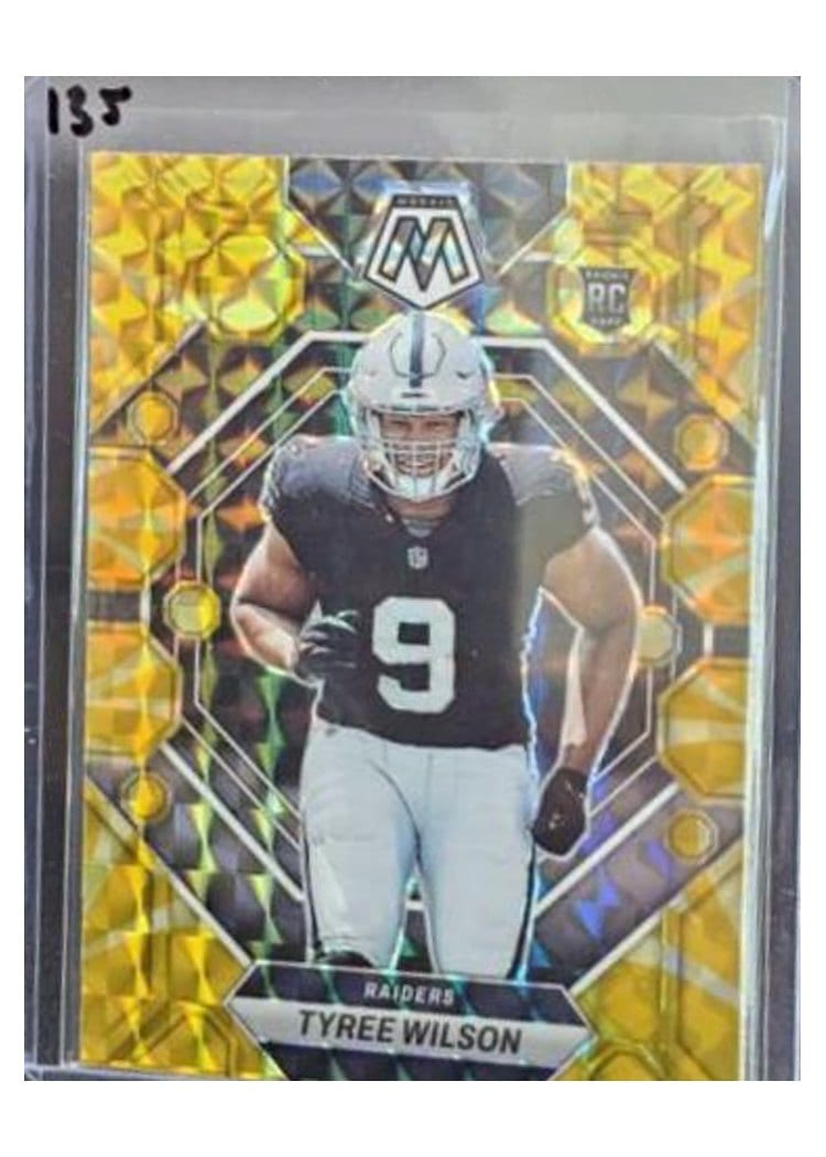2023 Panini Mosaic Base Set Tyree Wilson Reactive Yellow #372 card