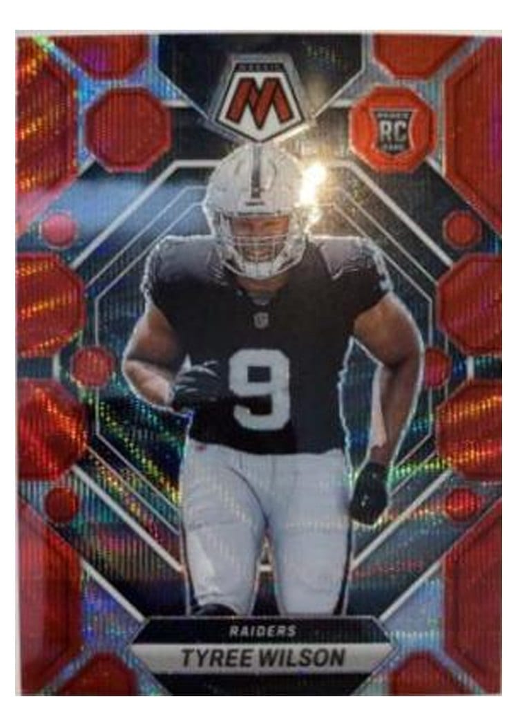 2023 Panini Mosaic Base Set Tyree Wilson Red Wave #372 card